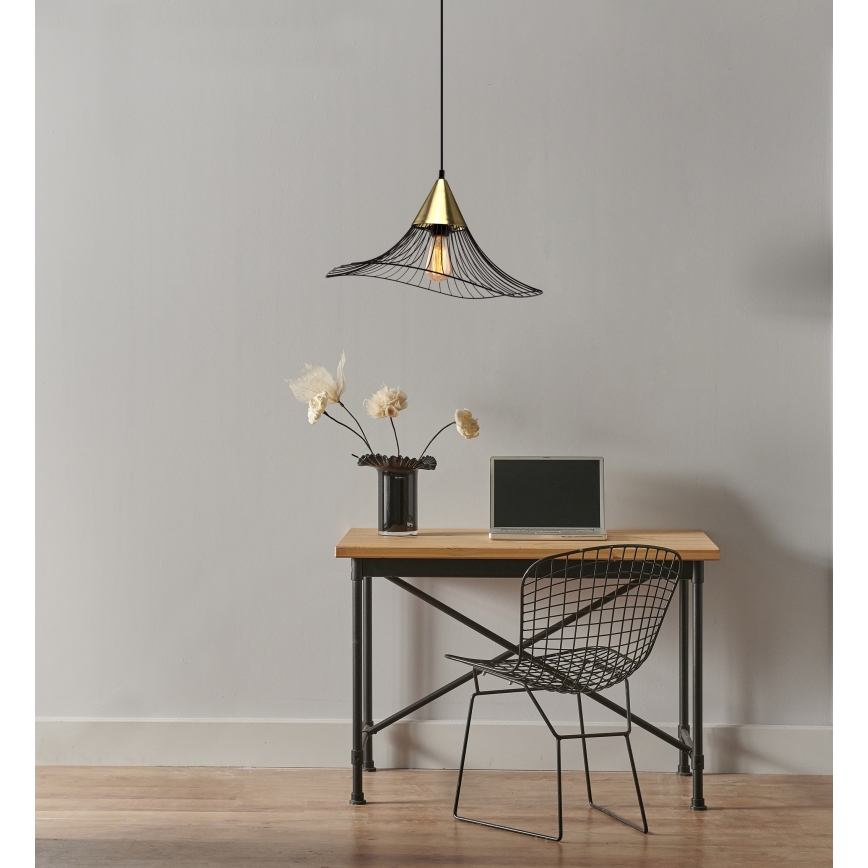 Lühter ALURA 1xE27/60W/230V d. 50 cm must
