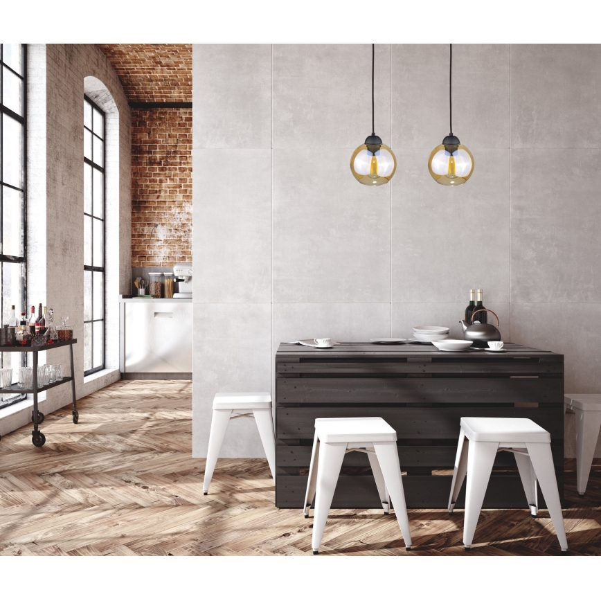 Lühter AMBRE BLACK 2xE27/60W/230V