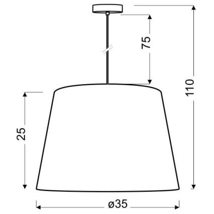 Lühter AMERICANO 1xE27/60W/230V