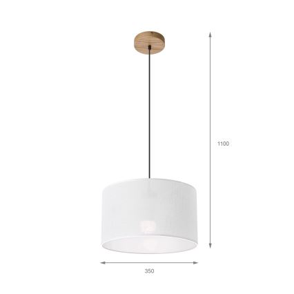 Lühter ANTONIO 1xE27/60W/230V tamm