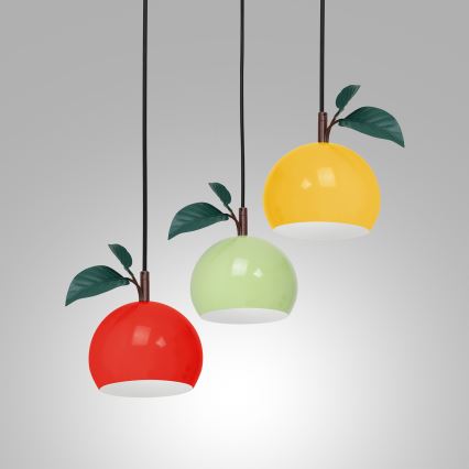 Lühter APPLE 3xE27/15W/230V värviline