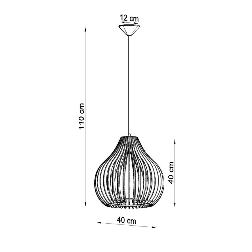 Lühter APRILLA 1xE27/60W/230V