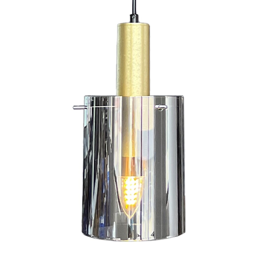 Lühter ARCADIA 1xE27/60W/230V d. 13 cm kuldne/suitsune