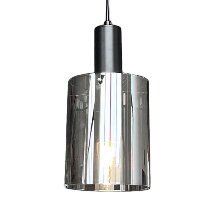 Lühter ARCADIA 1xE27/60W/230V d. 13 cm must/suitsune