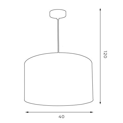 Lühter ARDEN 1xE27/60W/230V diameeter 40 cm roheline/kuldne