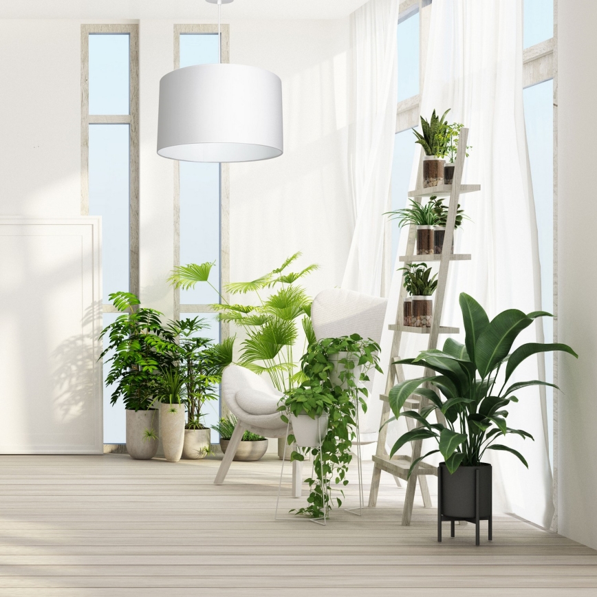 Lühter ARDEN 1xE27/60W/230V diameeter 40 cm valge