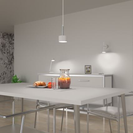 Lühter ARENA 1xGX53/11W/230V valge/läikiv kroom