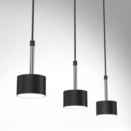 Lühter ARENA 3xGX53/11W/230V must/läikiv kroom