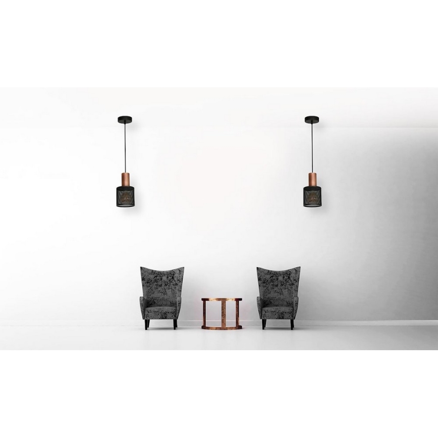 Lühter ARES BLACK 1xE27/60W/230V