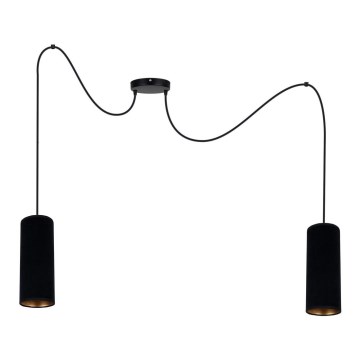 Lühter AVALO 2xE27/60W/230V ämblik must