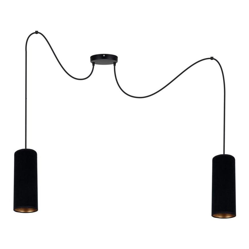 Lühter AVALO 2xE27/60W/230V ämblik must