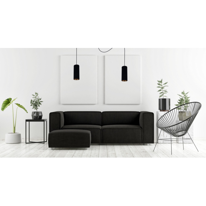 Lühter AVALO 2xE27/60W/230V ämblik must