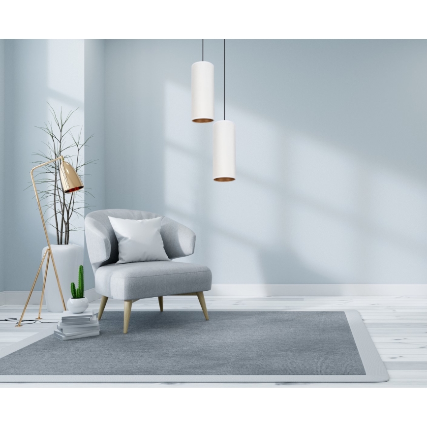 Lühter AVALO 2xE27/60W/230V d. 20 cm valge/vask