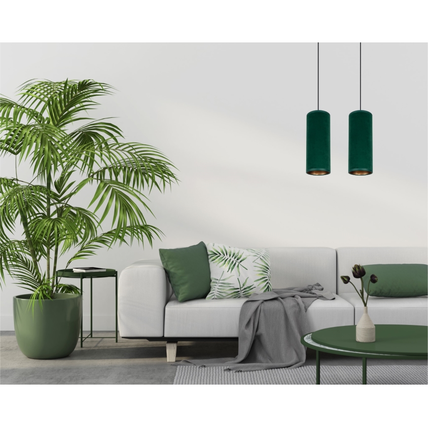 Lühter AVALO 2xE27/60W/230V roheline/vask