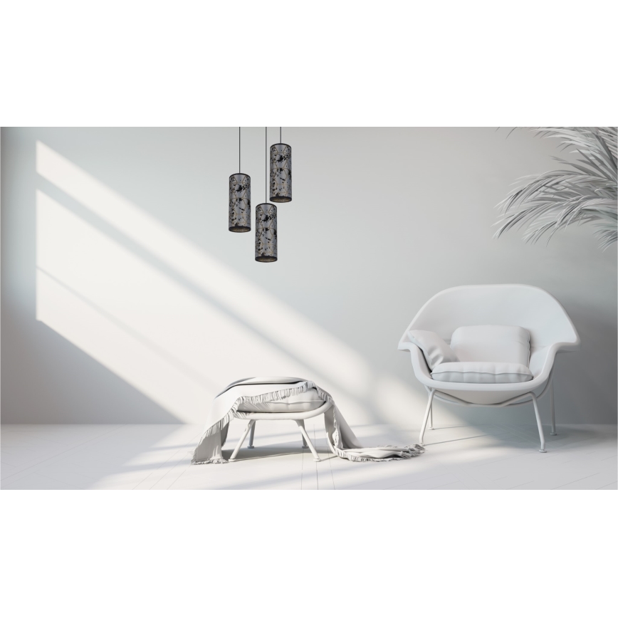 Lühter AVALO 3xE27/60W/230V d. 35 cm hall/must