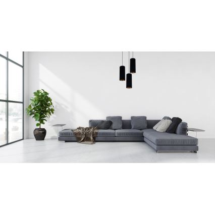 Lühter AVALO 3xE27/60W/230V d. 35 cm must