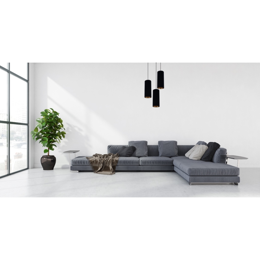 Lühter AVALO 3xE27/60W/230V d. 35 cm must