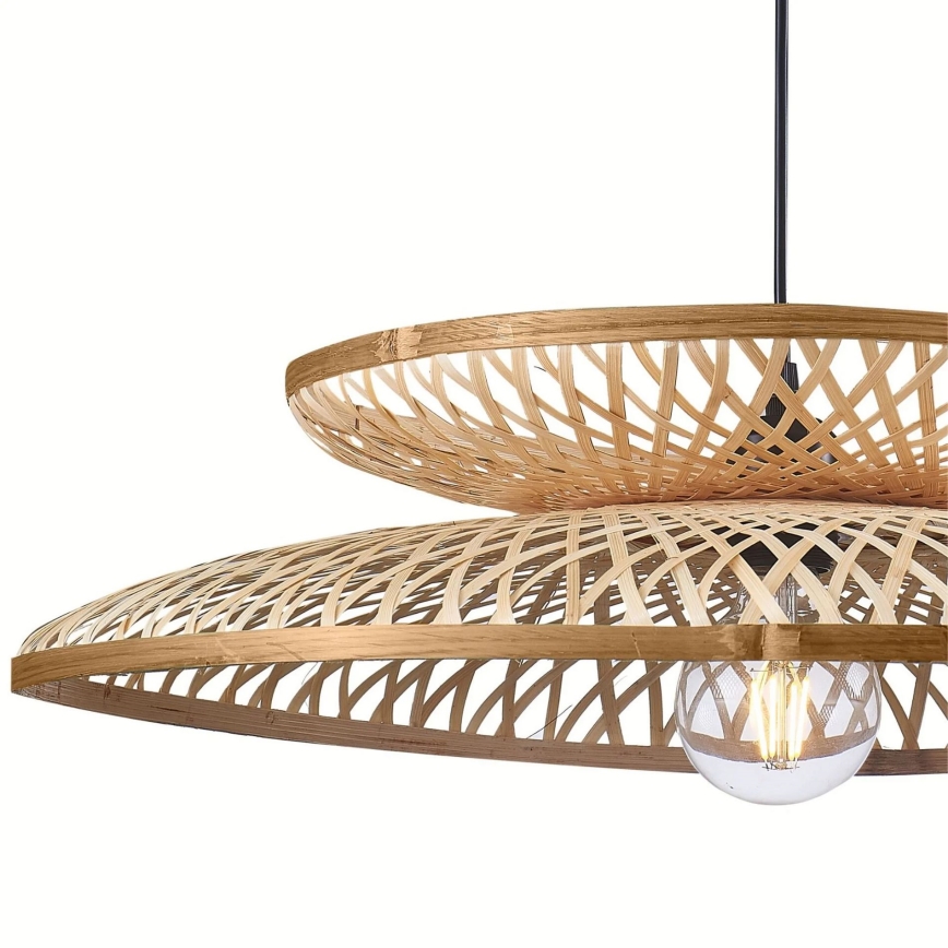 Lühter BALI 1xE27/20W/230V d. 60 cm bambus