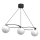 Lühter BALLO 3xE27/15W/230V must/valge