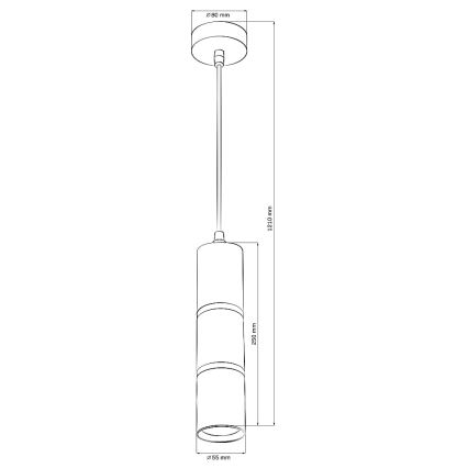 Lühter BAMBOO 1xGU10/10W/230V must