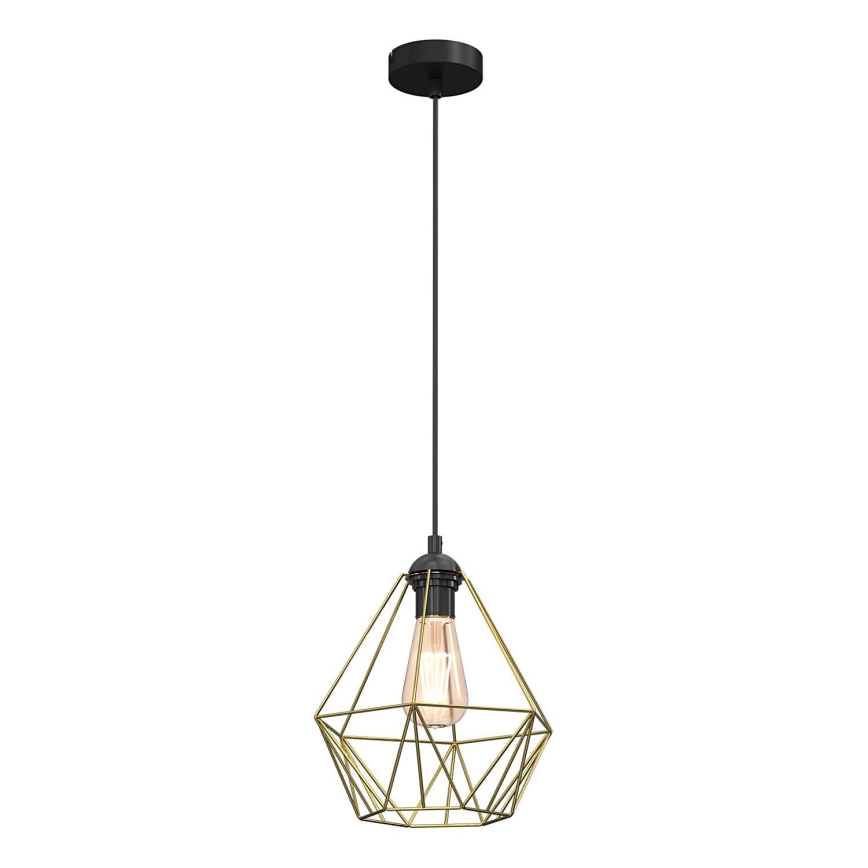 Lühter BASKET 1xE27/60W/230V d. 25 cm kuldne
