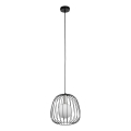 Lühter BELL 1xG9/12W/230V d. 24 cm must/läikiv kroom