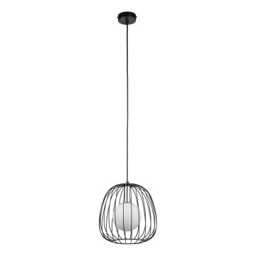Lühter BELL 1xG9/12W/230V d. 24 cm must/läikiv kroom