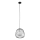 Lühter BELL 1xG9/12W/230V d. 24 cm must/läikiv kroom
