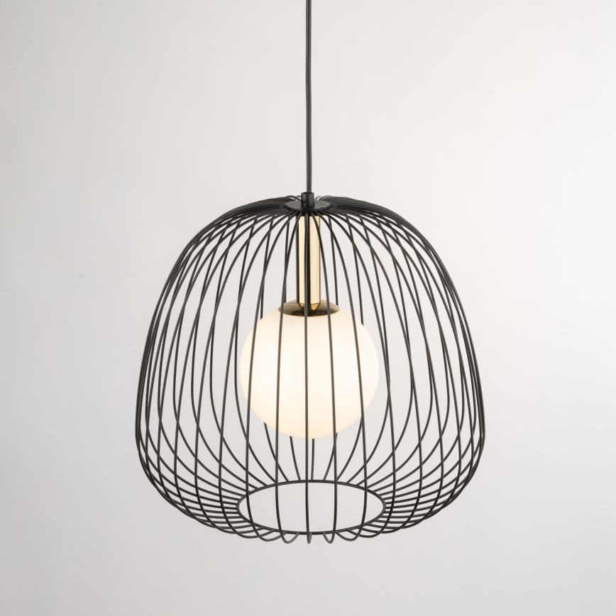 Lühter BELL 1xG9/12W/230V d. 33 cm must/kuldne