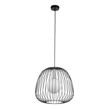 Lühter BELL 1xG9/12W/230V d. 33 cm must/läikiv kroom