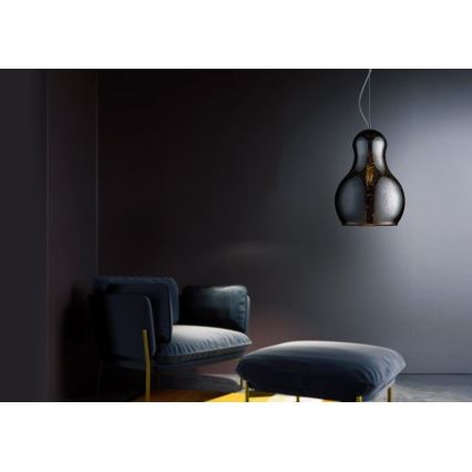 Lühter BELLO 1xE27/60W/230V d. 30 cm kroom