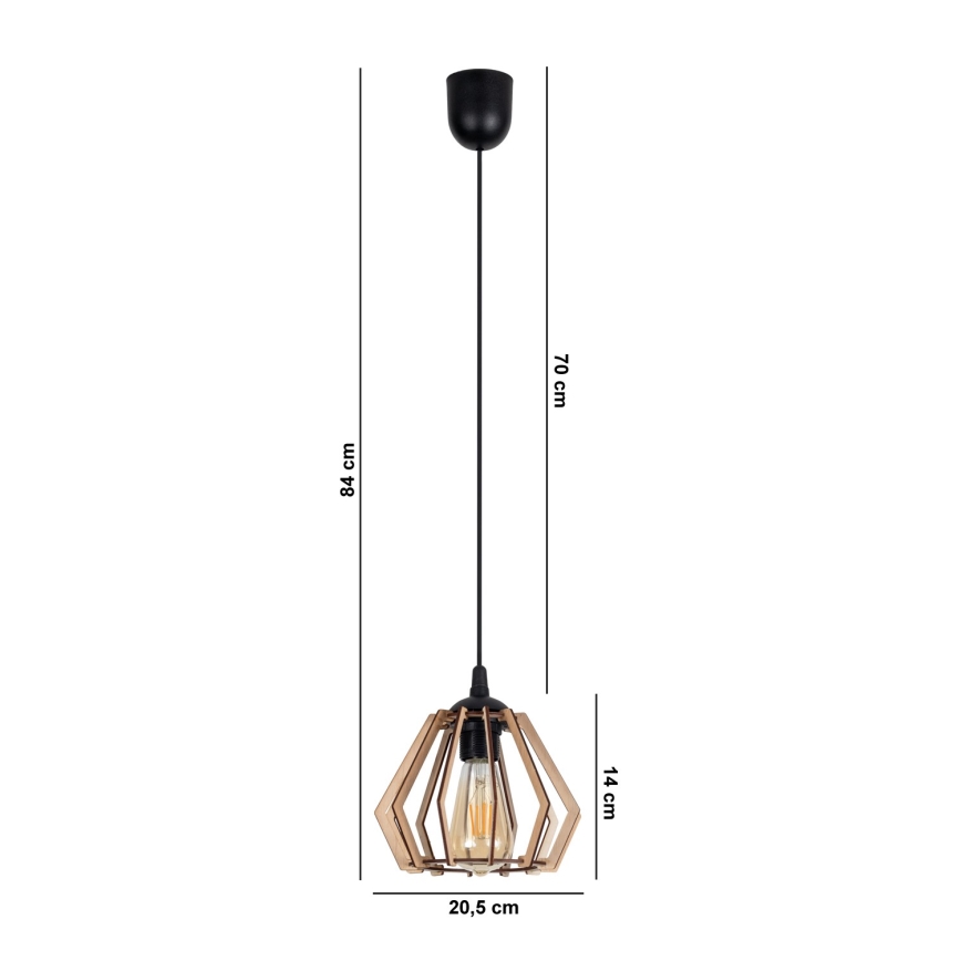 Lühter BERGO 1xE27/60W/230V must