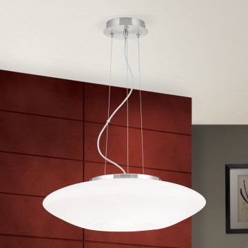 Lühter BLANC 2xE27/60W/230V d. 49 cm matt kroom