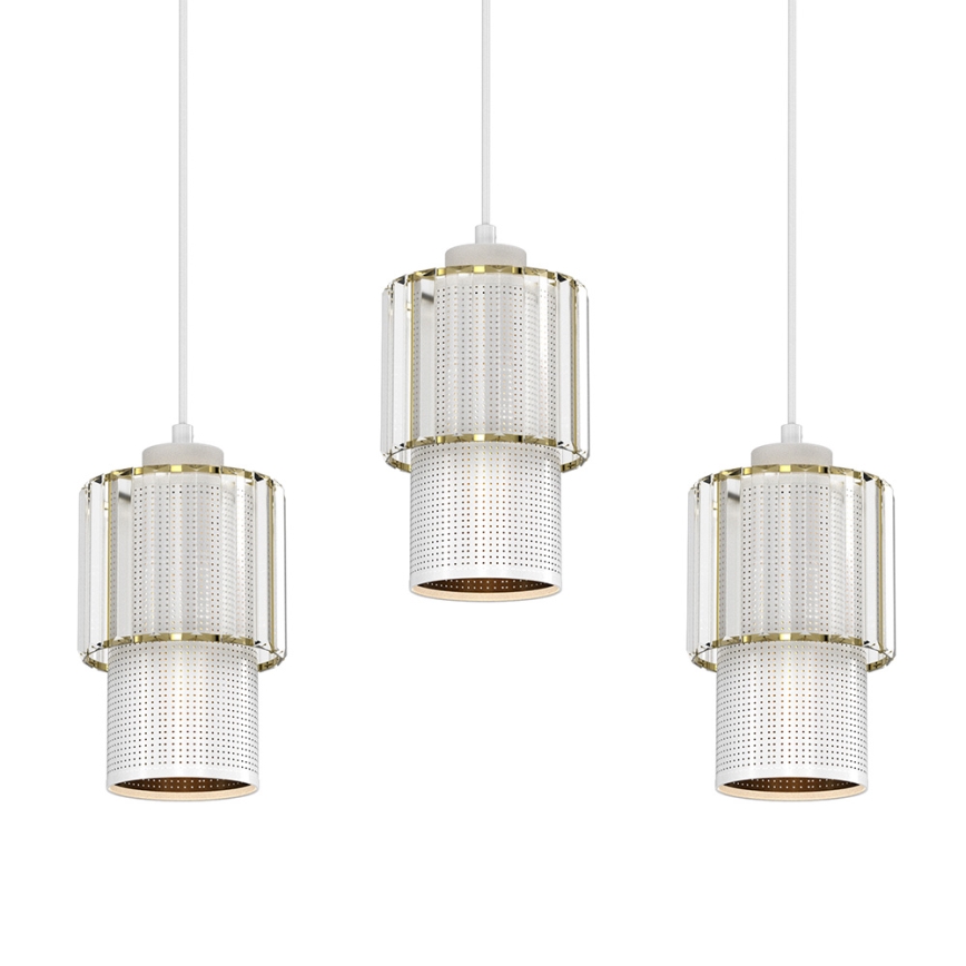 Lühter BLANCO 3xE27/60W/230V valge