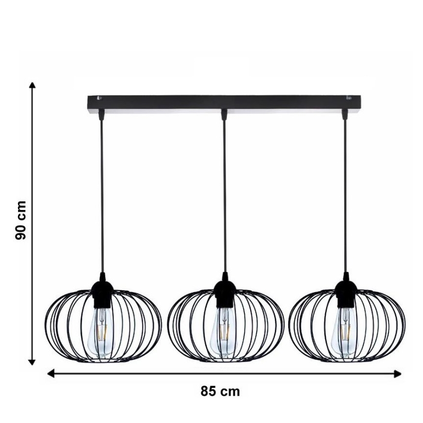 Lühter BOCCA 3xE27/60W/230V