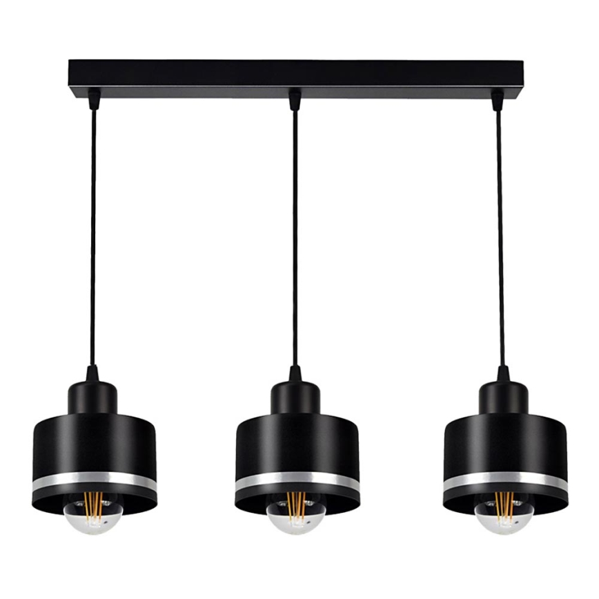 Lühter BODO SILVER 3xE27/60W/230V