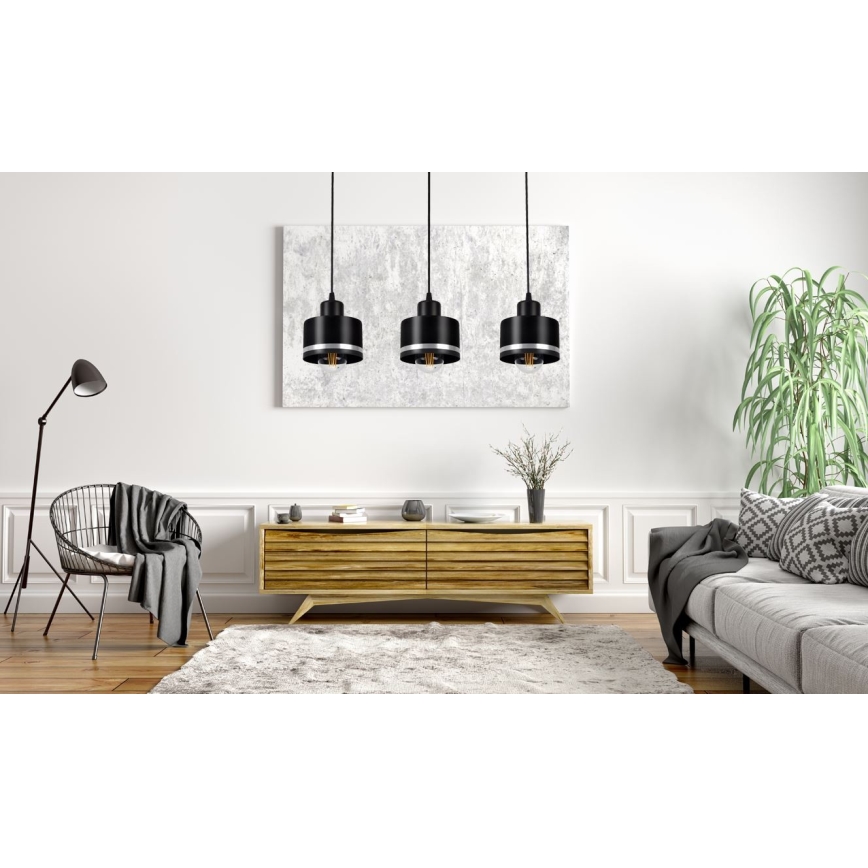 Lühter BODO SILVER 3xE27/60W/230V