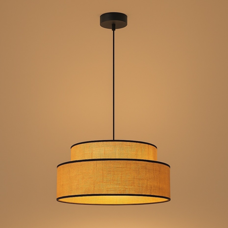 Lühter BOHO 1xE27/60W/230V beež