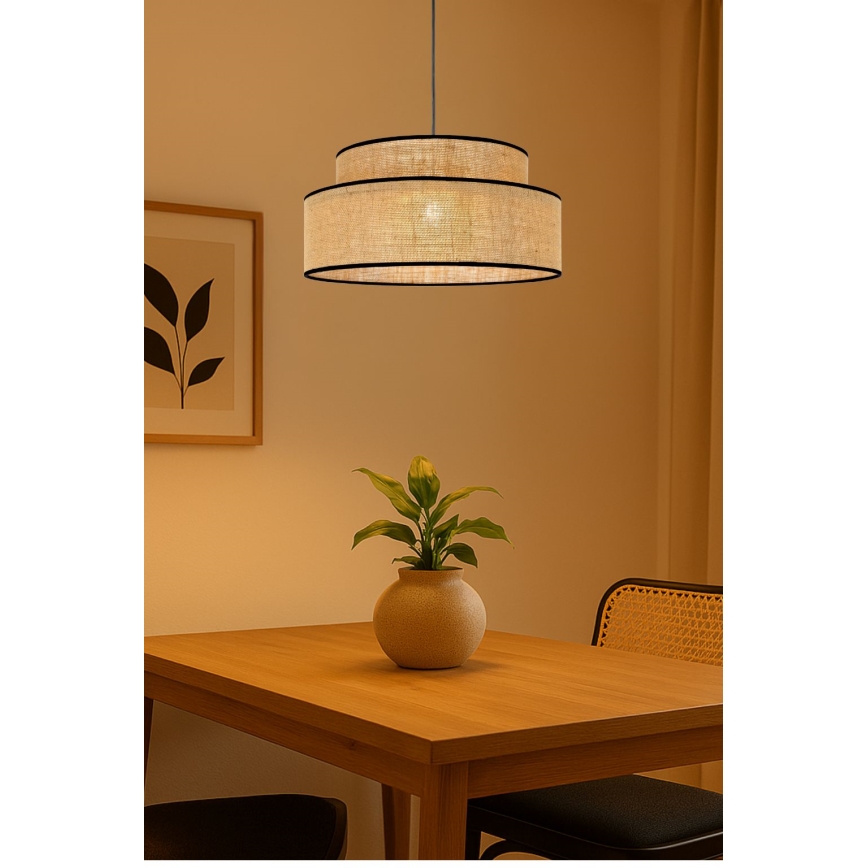 Lühter BOHO 1xE27/60W/230V beež