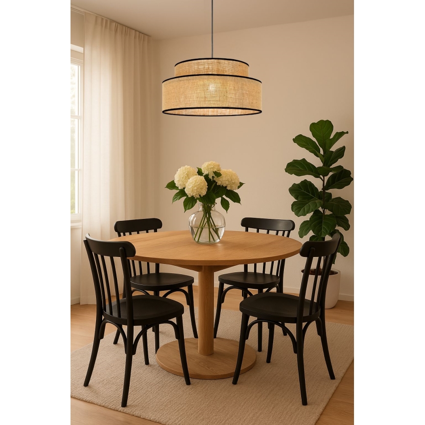 Lühter BOHO 1xE27/60W/230V beež