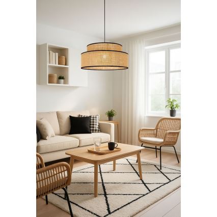 Lühter BOHO 1xE27/60W/230V beež
