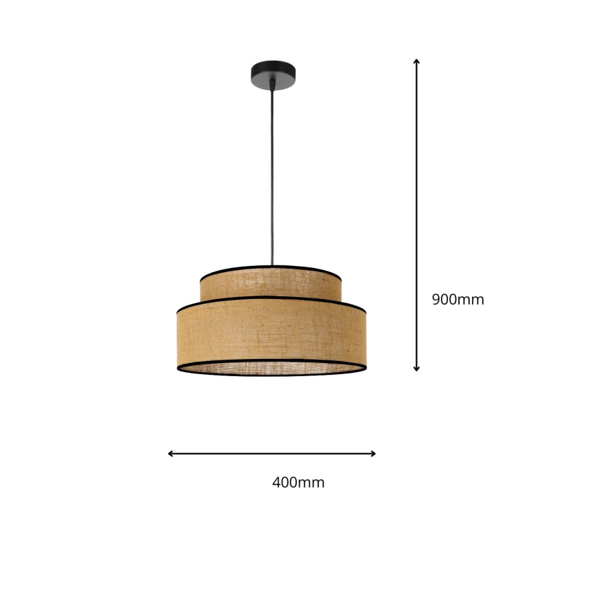 Lühter BOHO 1xE27/60W/230V beež
