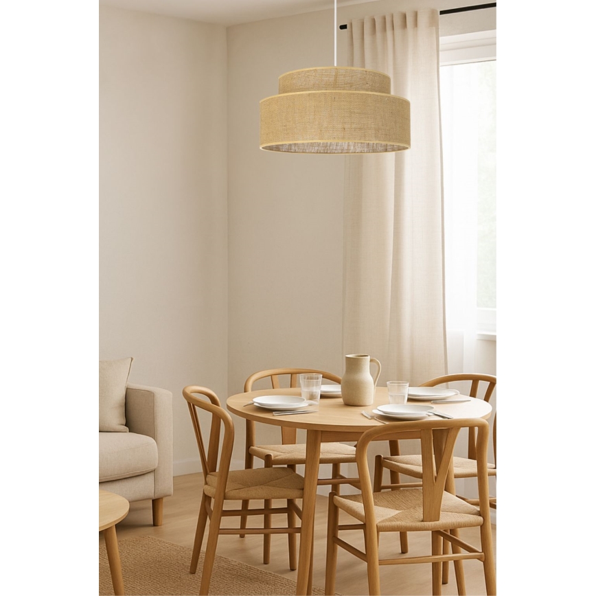 Lühter BOHO 1xE27/60W/230V beež