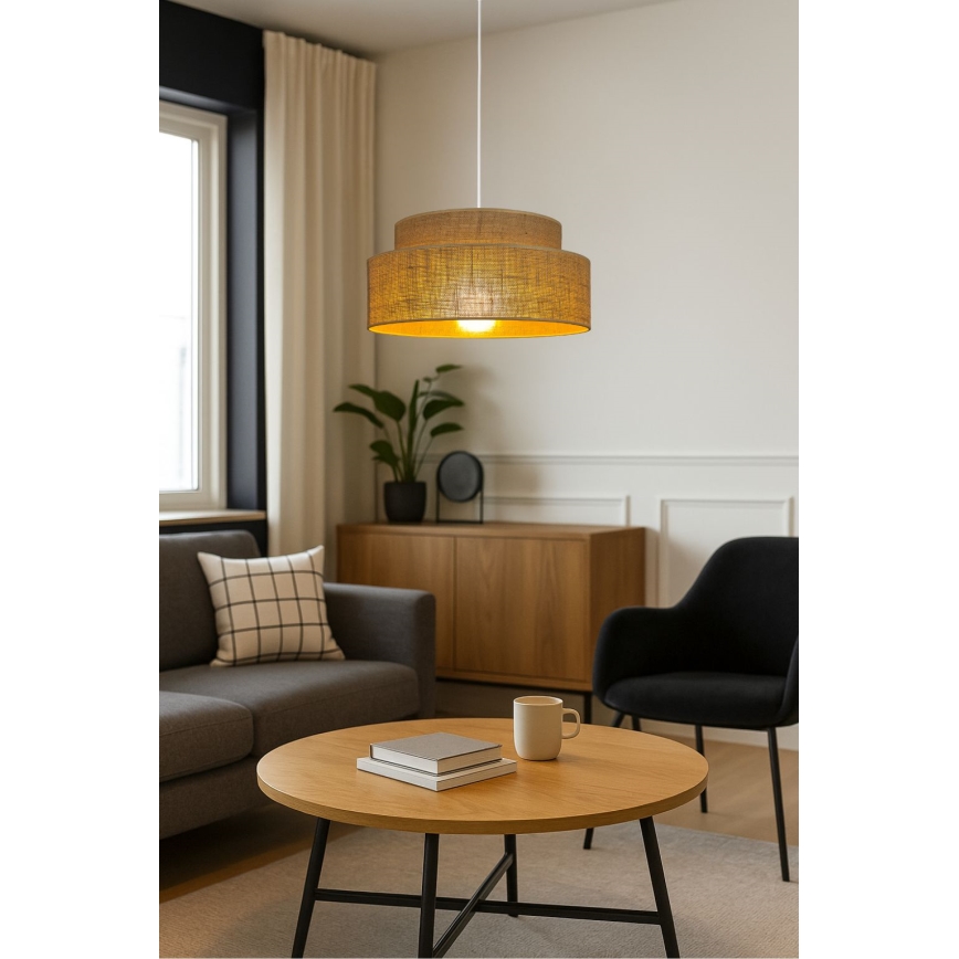 Lühter BOHO 1xE27/60W/230V beež