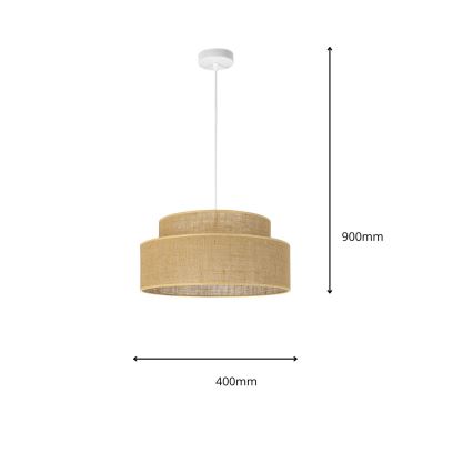 Lühter BOHO 1xE27/60W/230V beež