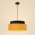 Lühter BOHO 1xE27/60W/230V d. 40 cm must/beež