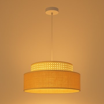 Lühter BOHO 1xE27/60W/230V d. 40 cm rotang