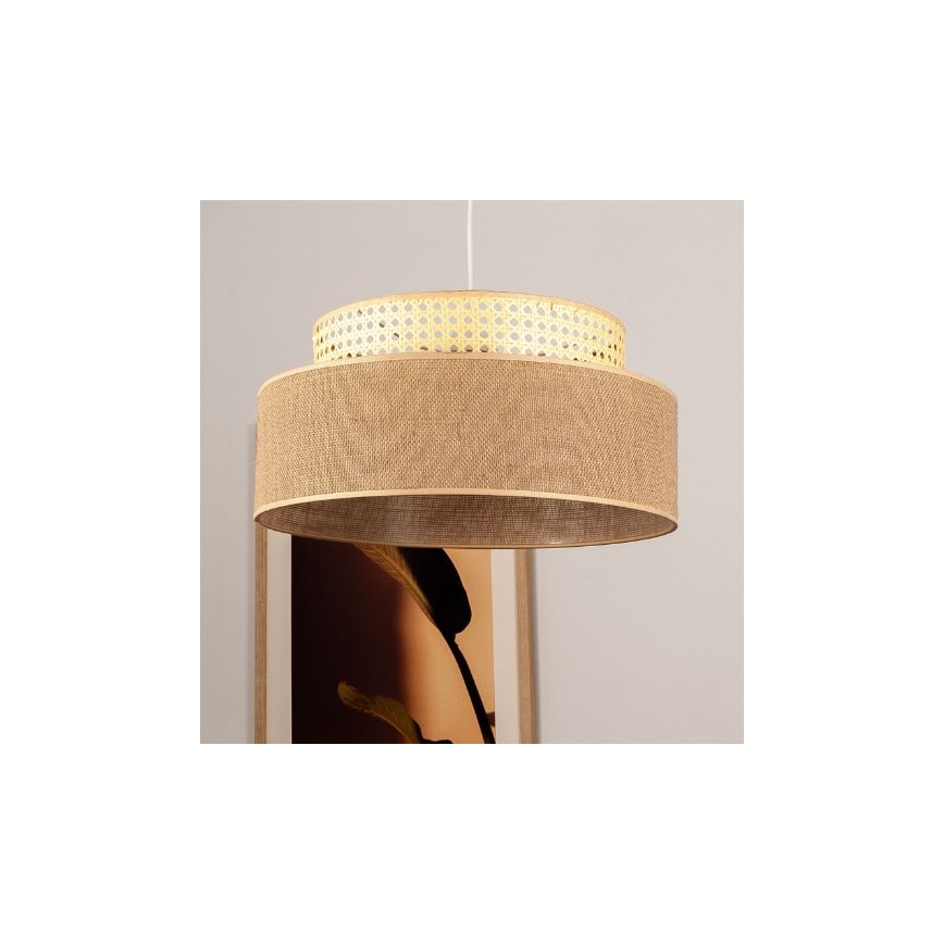 Lühter BOHO 1xE27/60W/230V d. 40 cm rotang