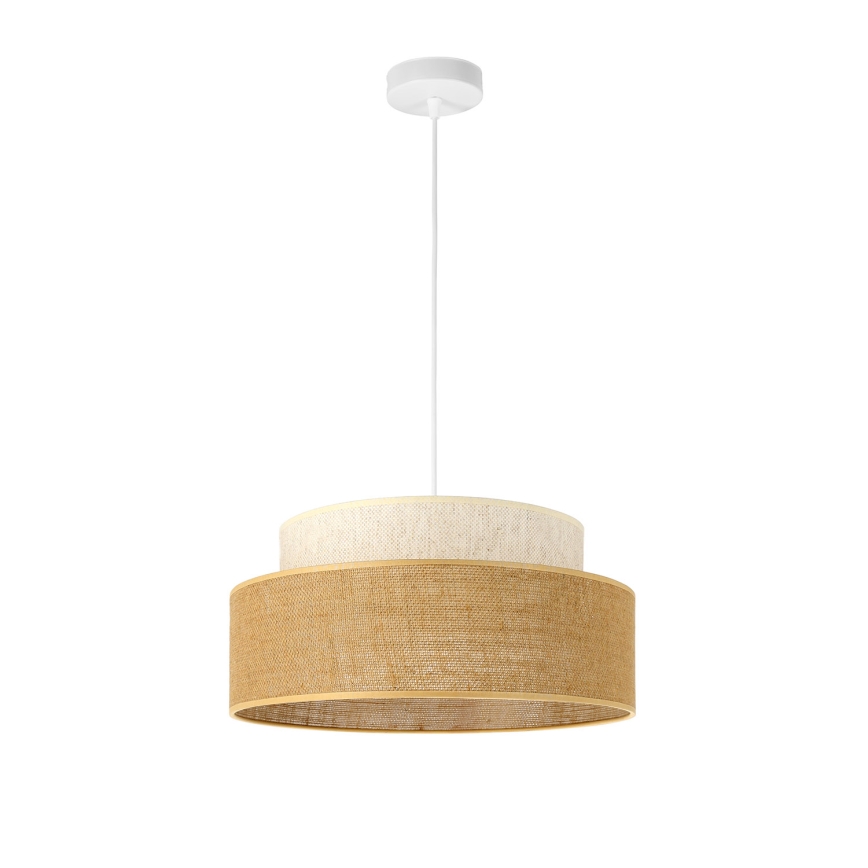 Lühter BOHO 1xE27/60W/230V kreemikas/beež