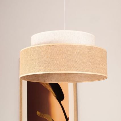 Lühter BOHO 1xE27/60W/230V kreemikas/beež
